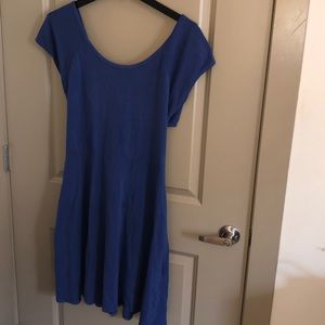 Blue skater style dress